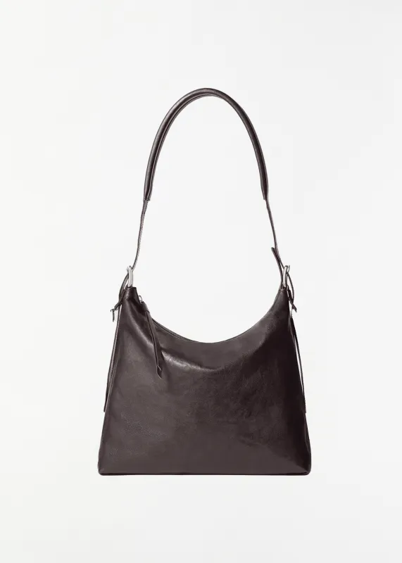 Hobo Belted Leather Bag, Small sold by La Garconne