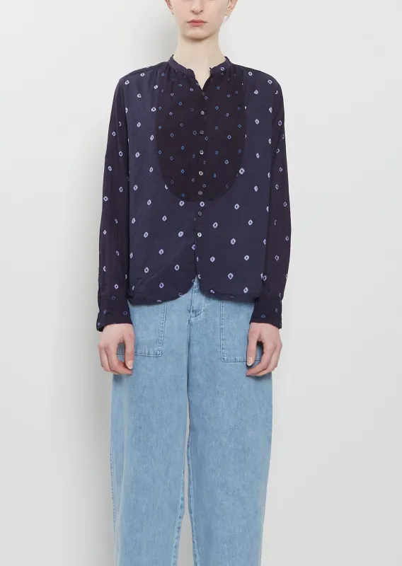 Shibori Cotton Summer Blouse made by Pas de Calais