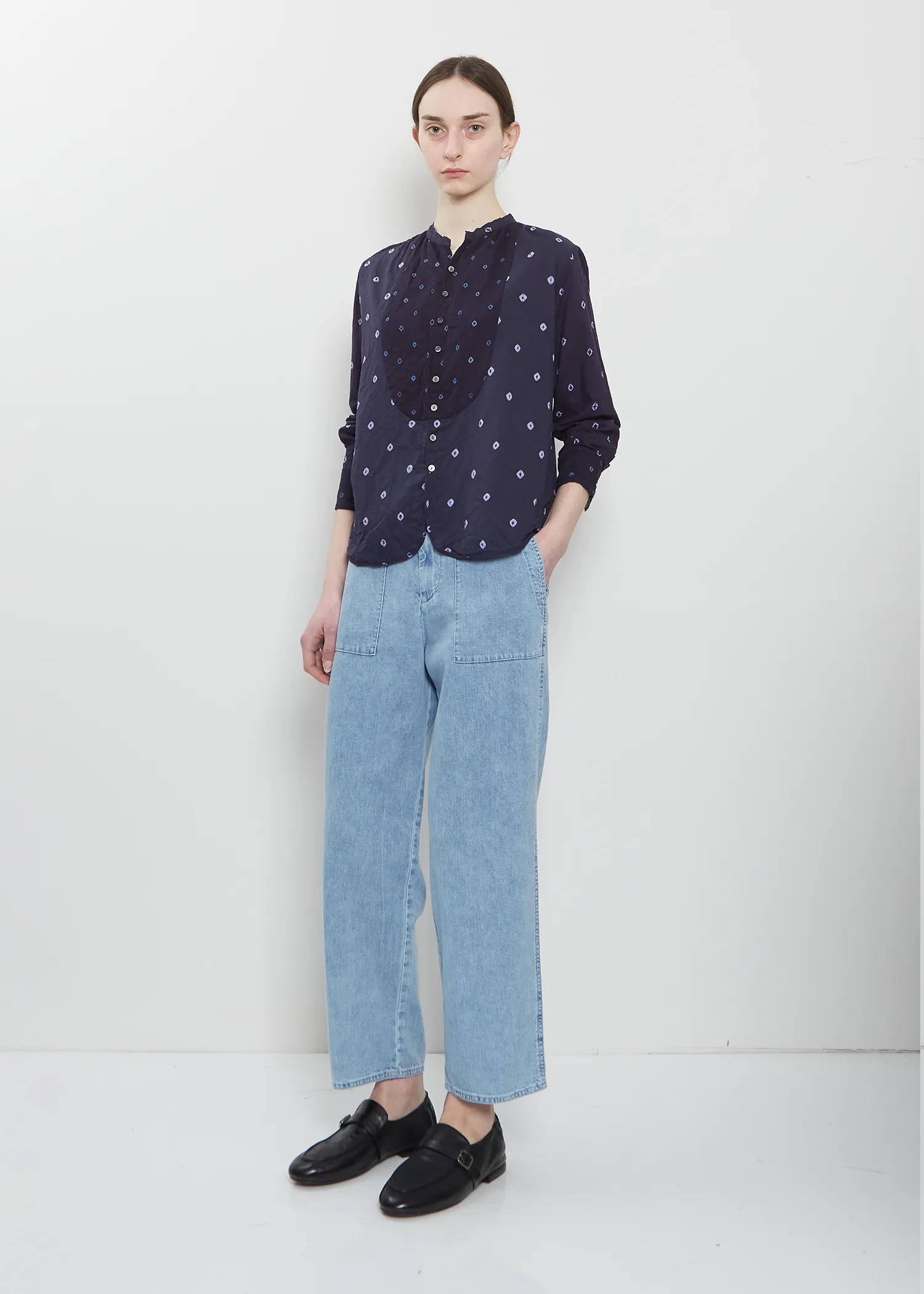 Shibori Cotton Summer Blouse sold by La Garconne product image thumbnail 4