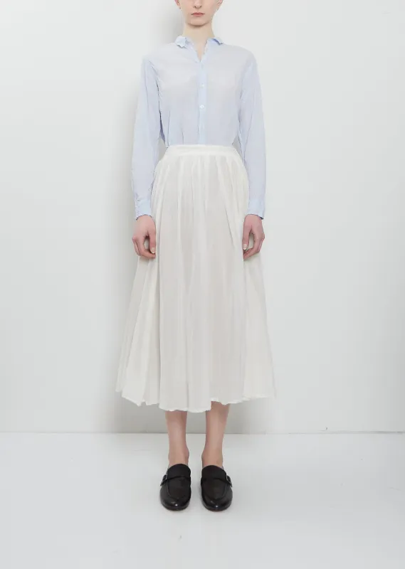 Cotton Silk Lawn Tuck & Gather Skirt made by Pas de Calais