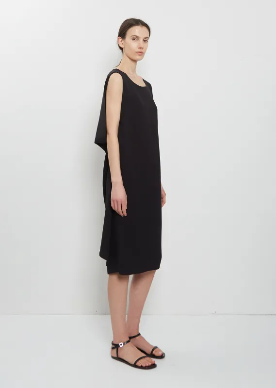 Drape Back Silk Dress made by Dusan