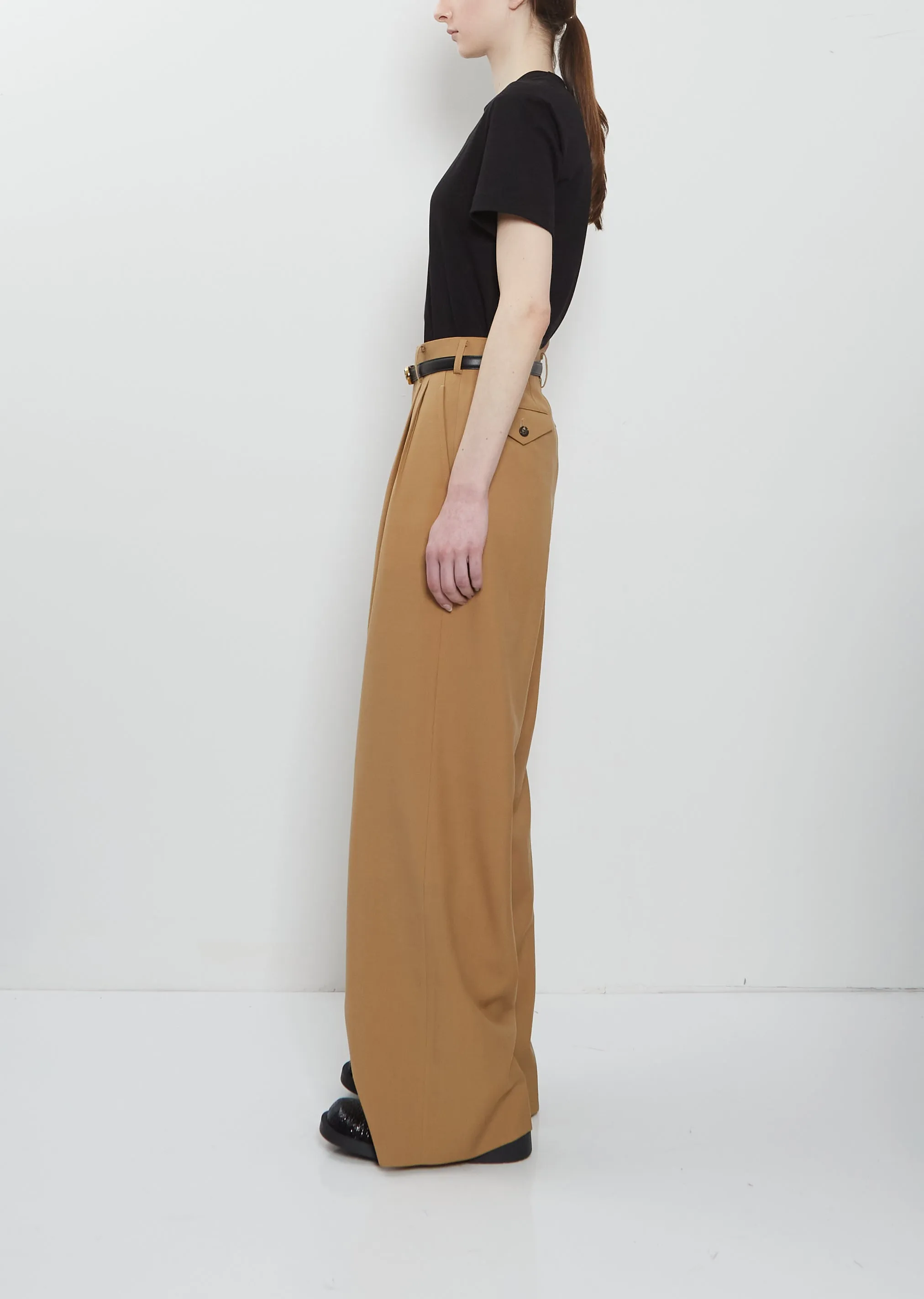 Wool Mohair Pleated Pant sold by La Garconne product image thumbnail 2