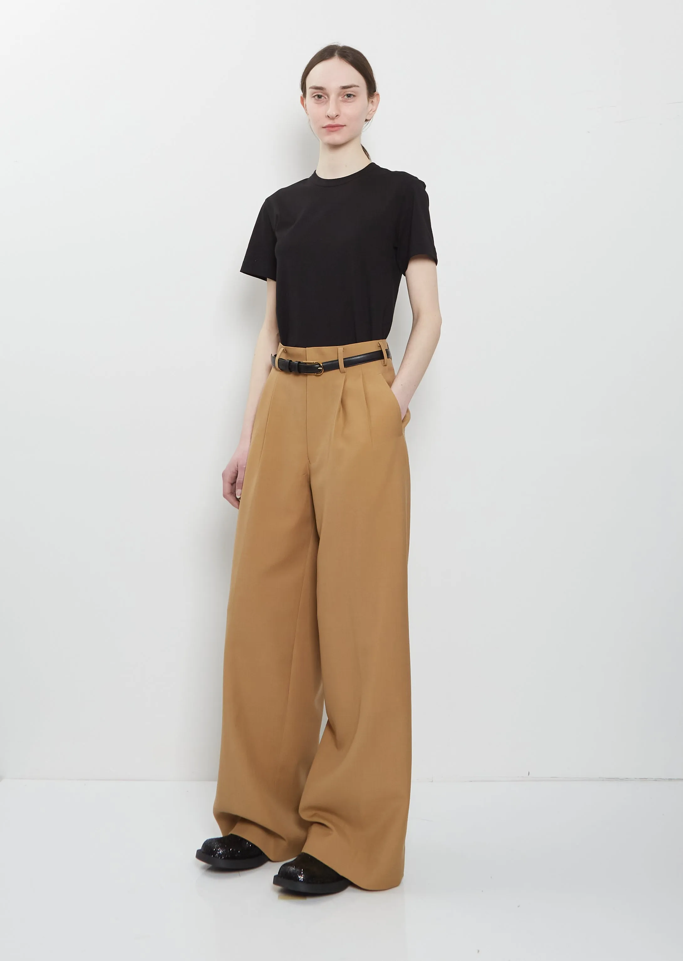 Wool Mohair Pleated Pant sold by La Garconne product image thumbnail 4
