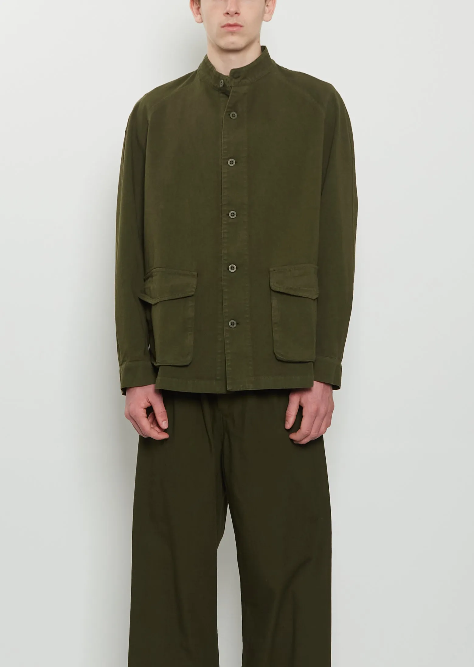 Ino Cotton Moon Jacket — Olive sold by La Garconne