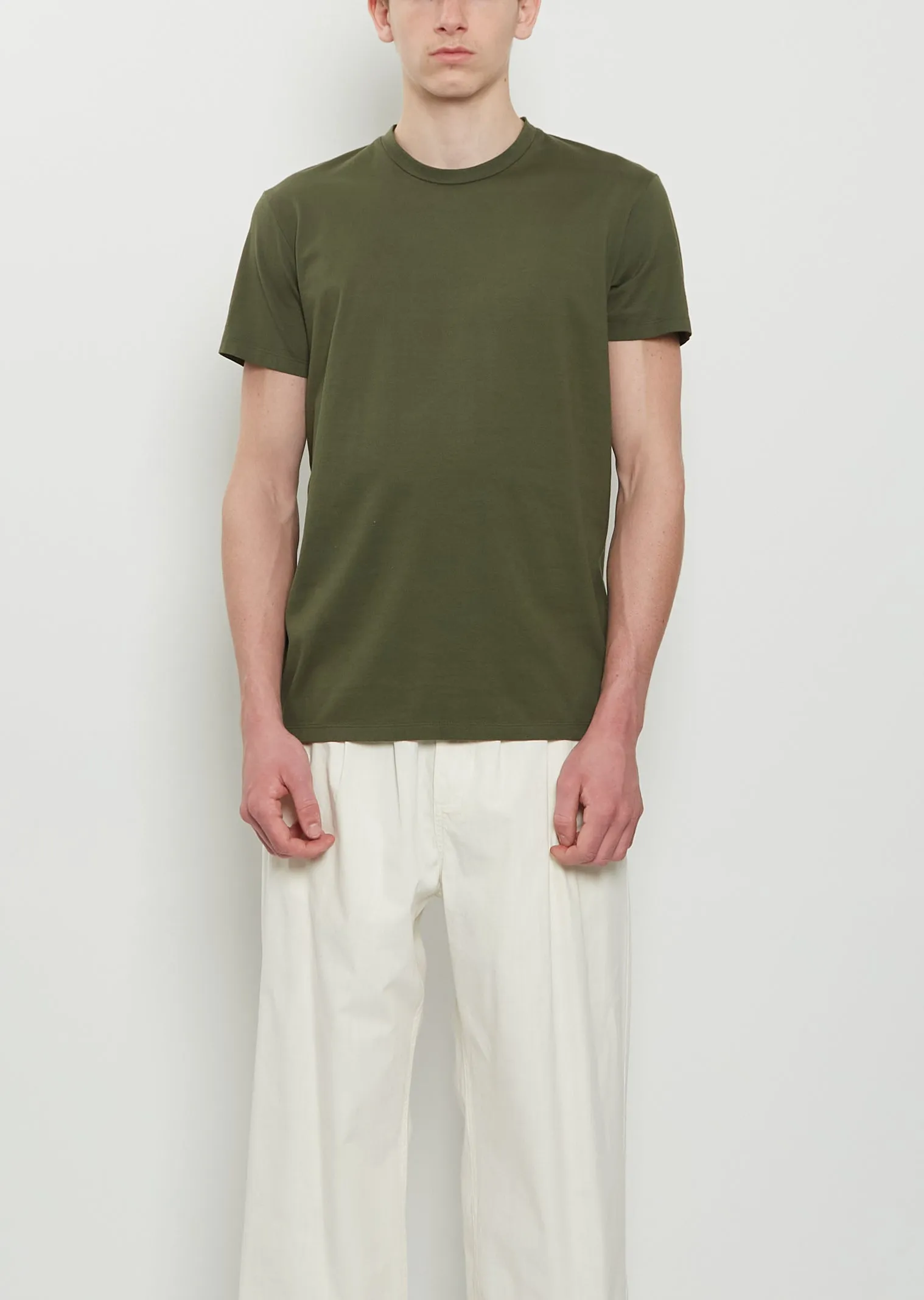 Jap Cotton Tee — Olive sold by La Garconne