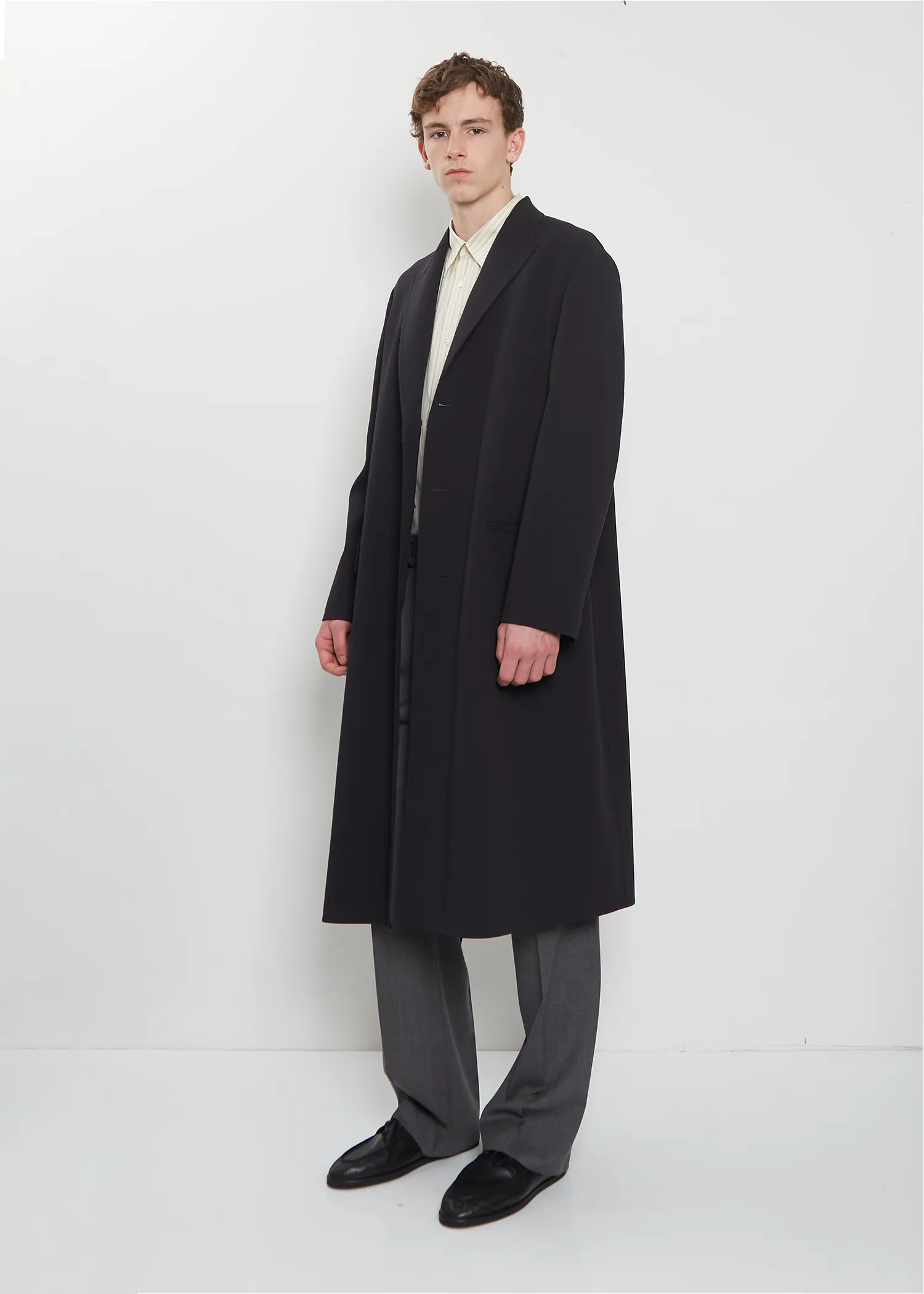Structured Wool Hand-Sewn Coat sold by La Garconne product image thumbnail 4
