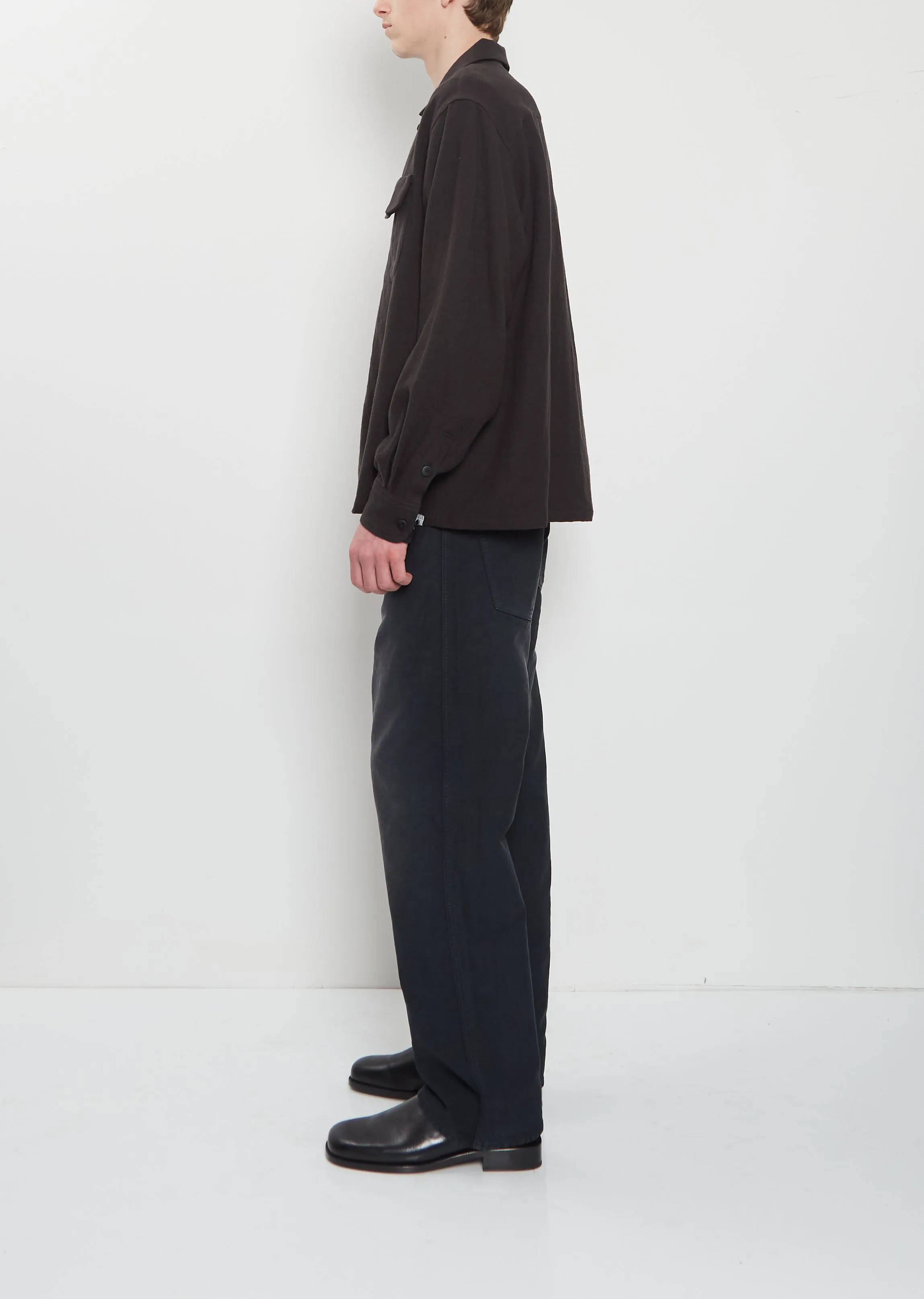 Carrow Wool Linen Shirt sold by La Garconne product image thumbnail 2
