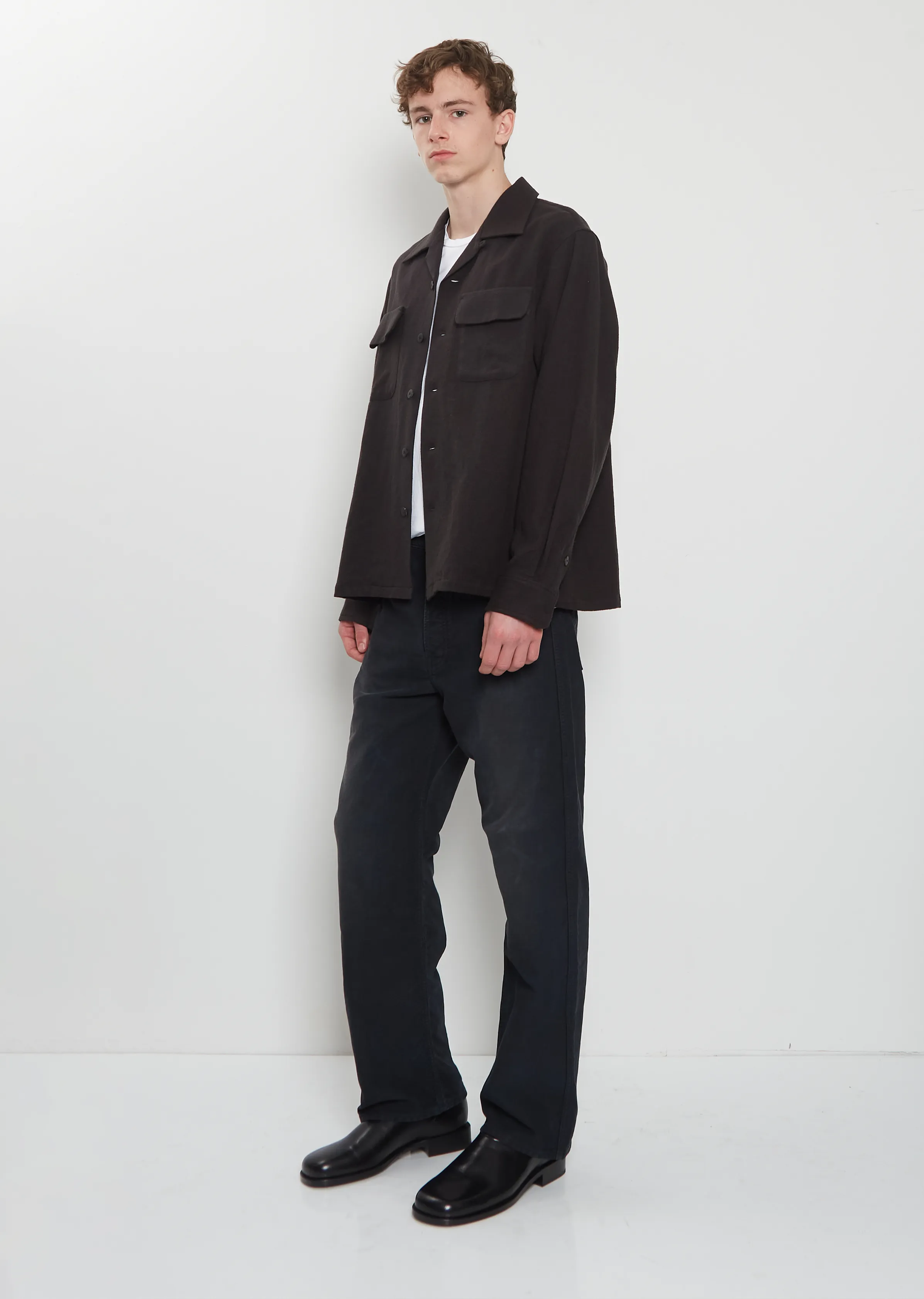 Carrow Wool Linen Shirt sold by La Garconne product image thumbnail 4