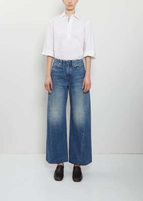 Boy Jean Trousers — Vintage Mid Blue sold by La Garconne