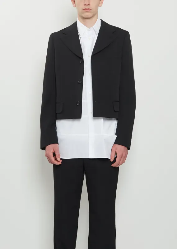 Wool Short Blazer sold by La Garconne