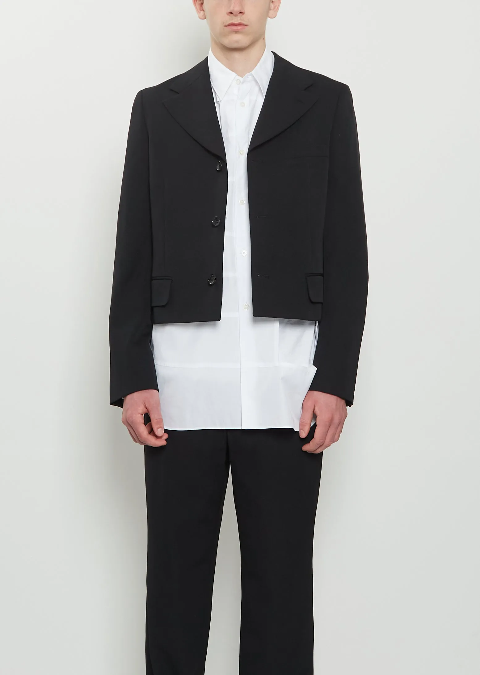 Wool Short Blazer sold by La Garconne