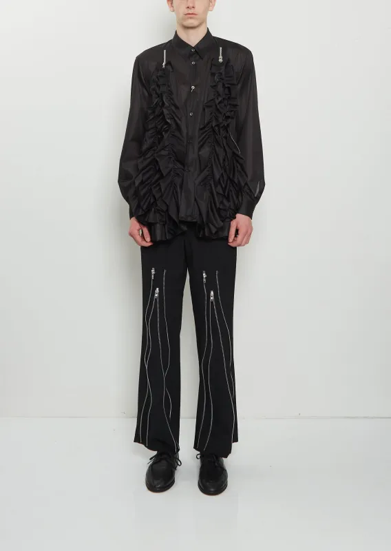 Wool Zippers Tapered Pants made by Comme des Garcons