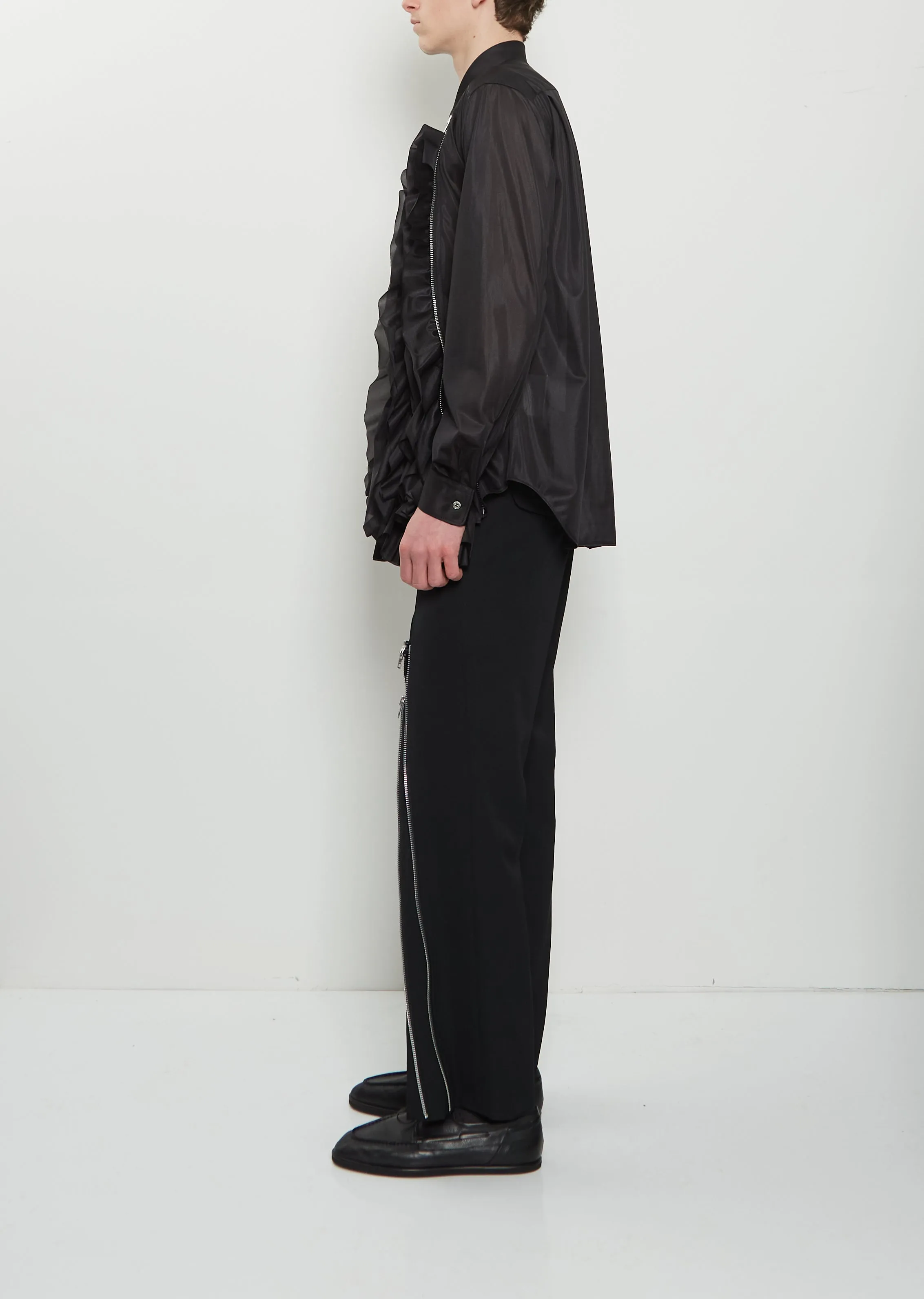 Wool Zippers Tapered Pants sold by La Garconne product image thumbnail 2