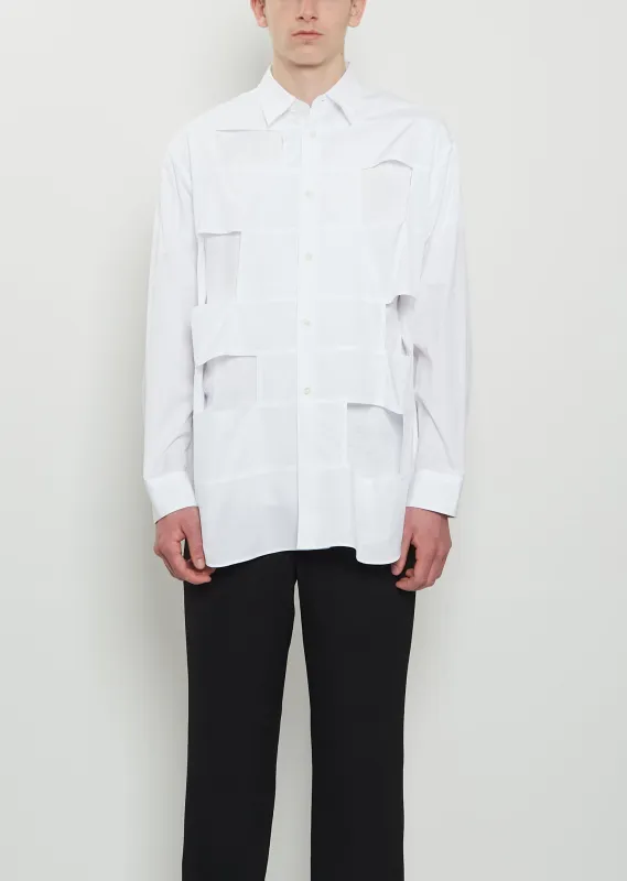 Cotton Square Cut Out Shirt sold by La Garconne