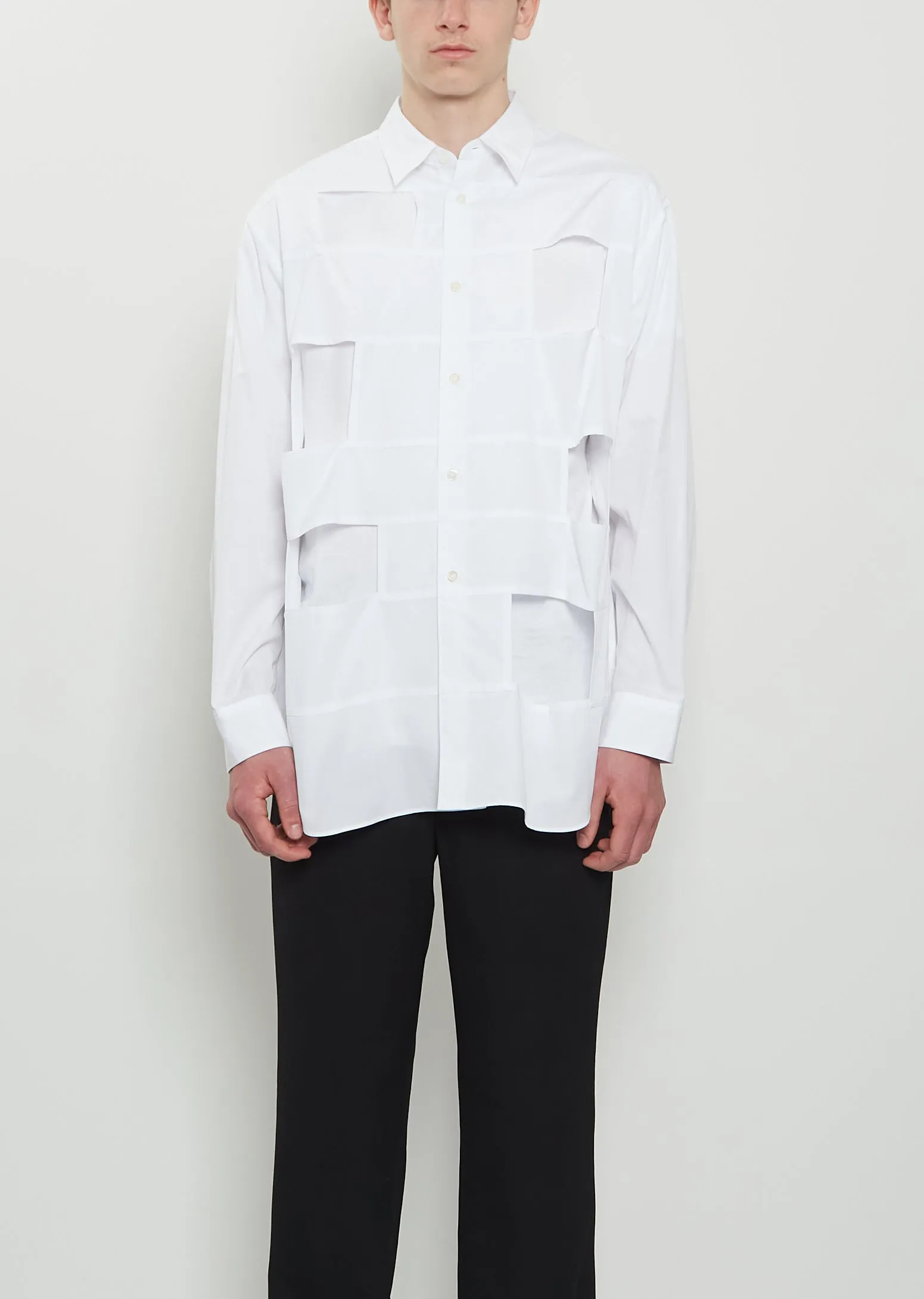 Cotton Square Cut Out Shirt sold by La Garconne