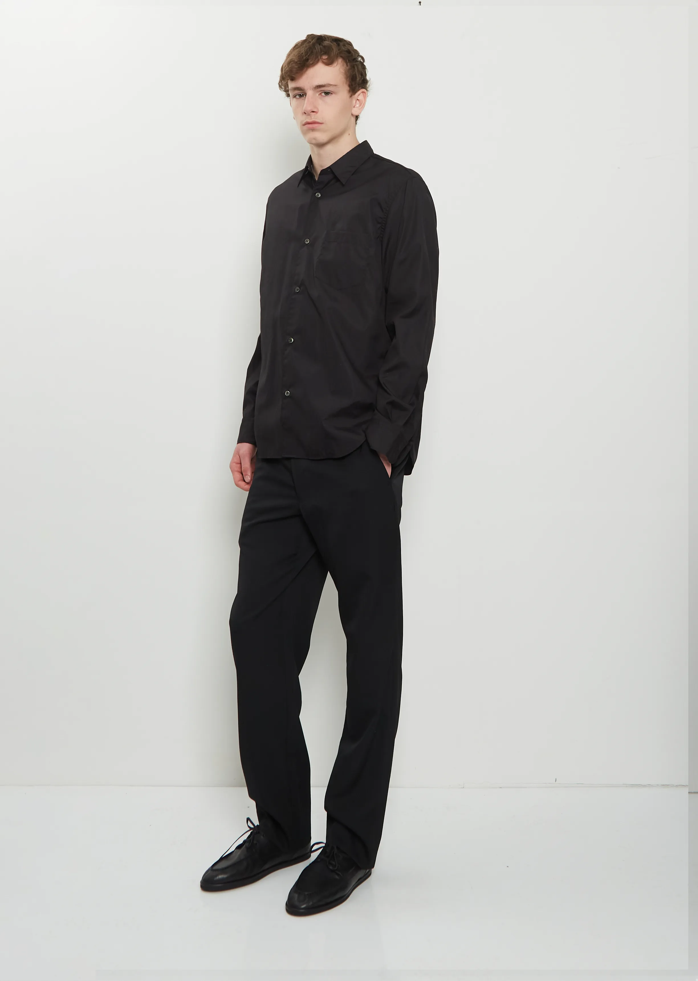 Wool Tapered Pants — Black sold by La Garconne product image thumbnail 4