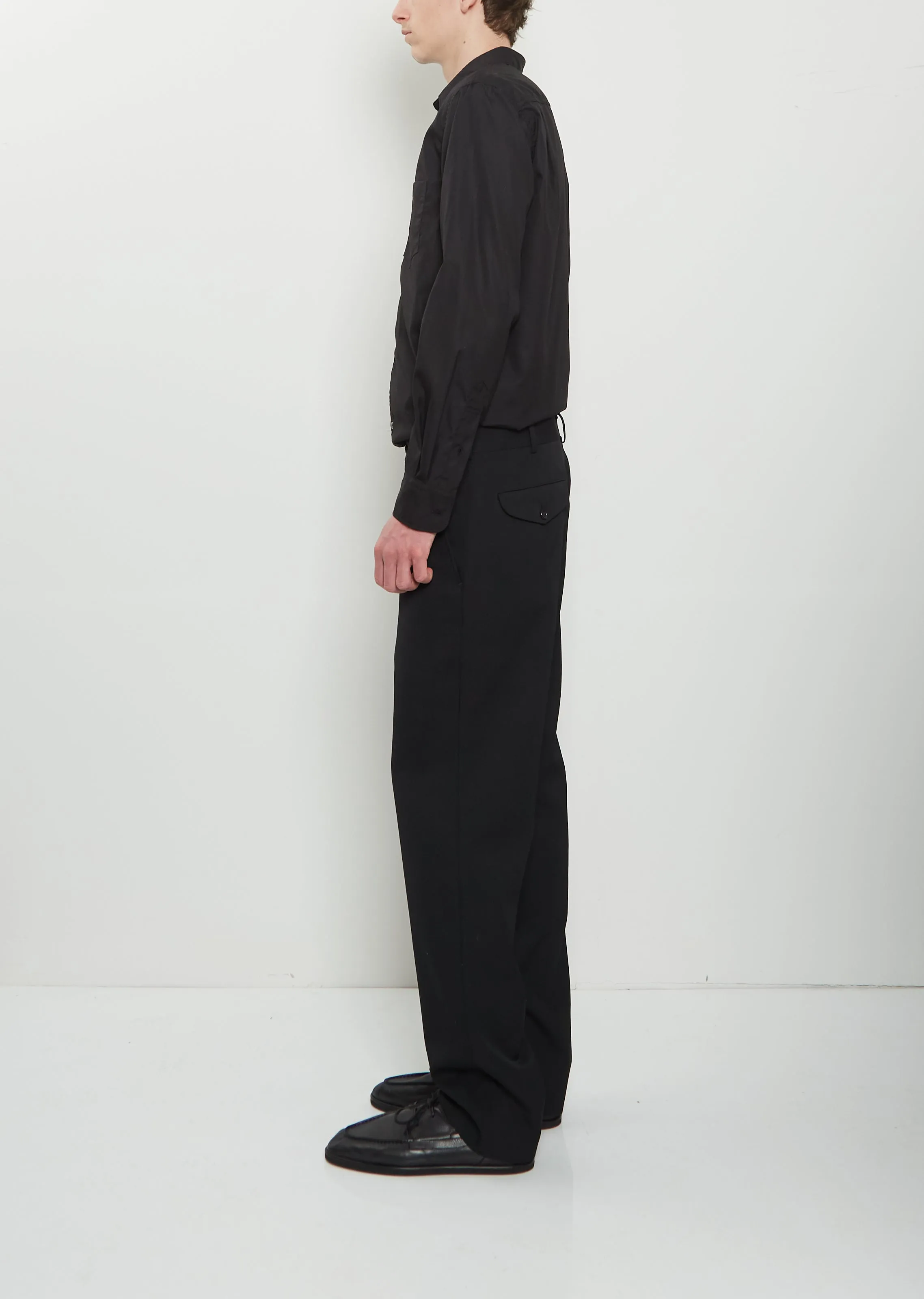 Wool Tapered Pants — Black sold by La Garconne product image thumbnail 2
