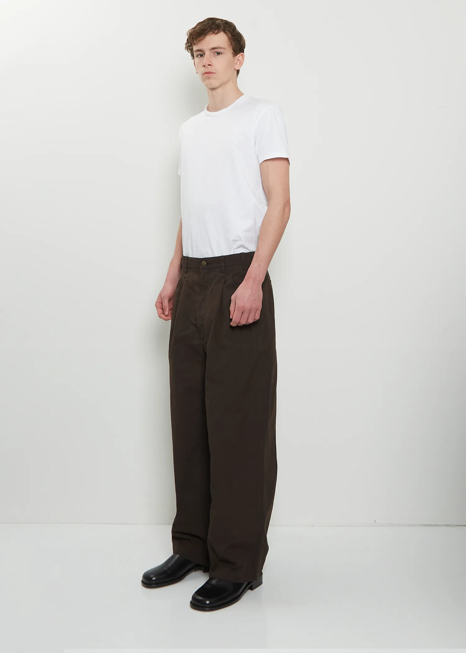Technical Pleated Wide Pants sold by La Garconne product image thumbnail 4