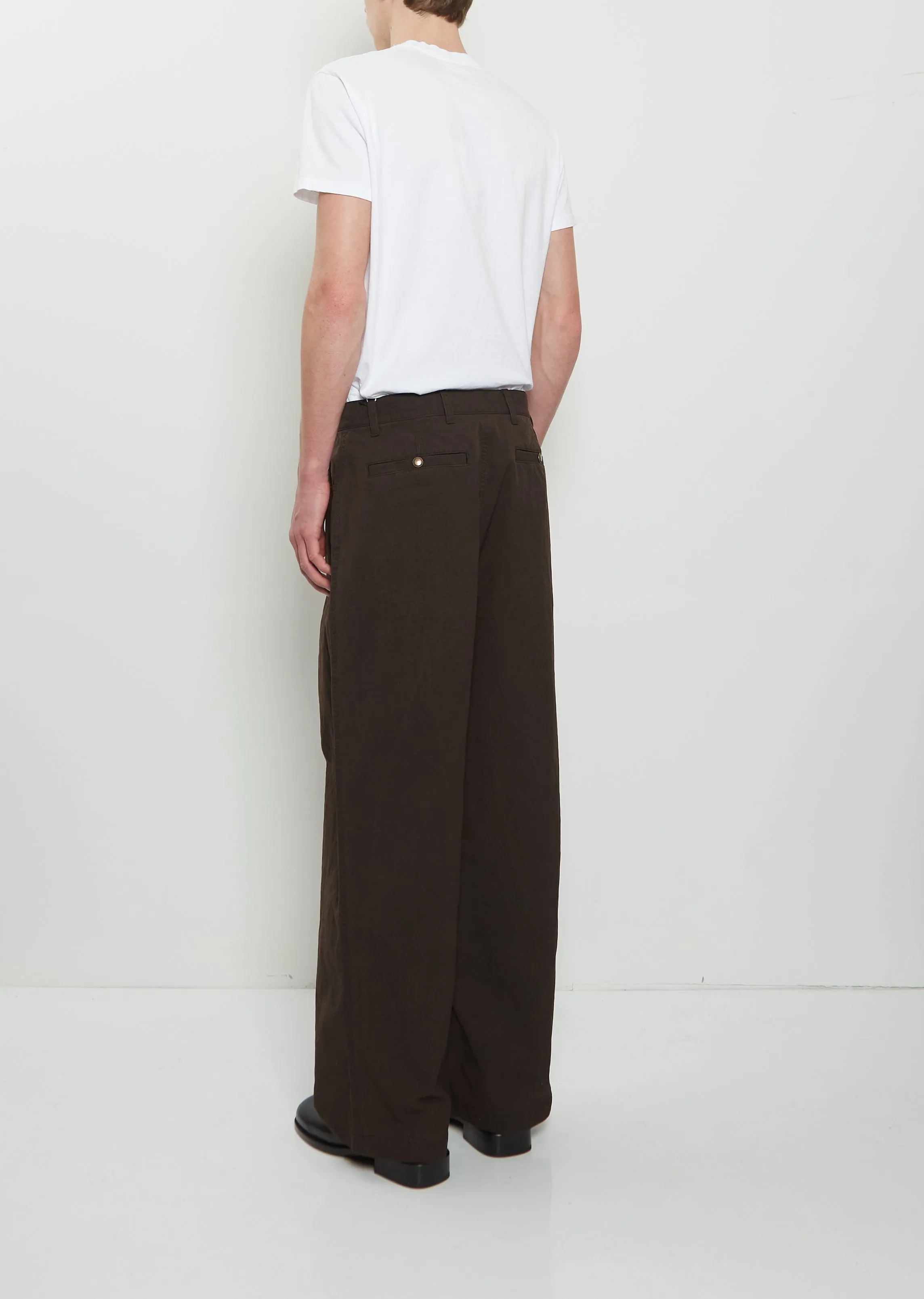 Technical Pleated Wide Pants sold by La Garconne product image thumbnail 3