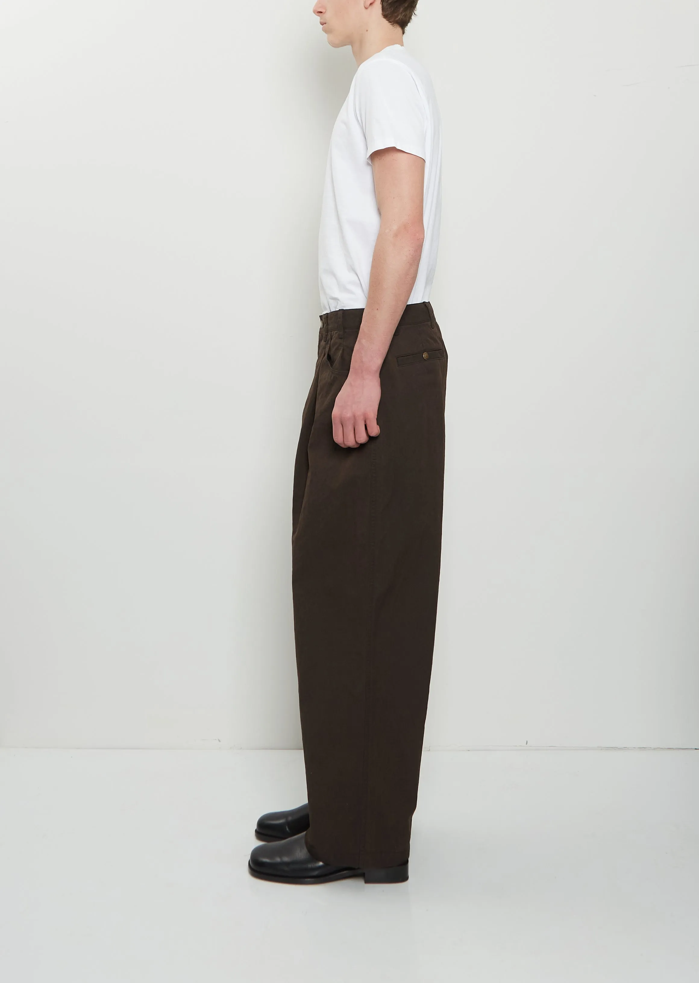 Technical Pleated Wide Pants sold by La Garconne product image thumbnail 2