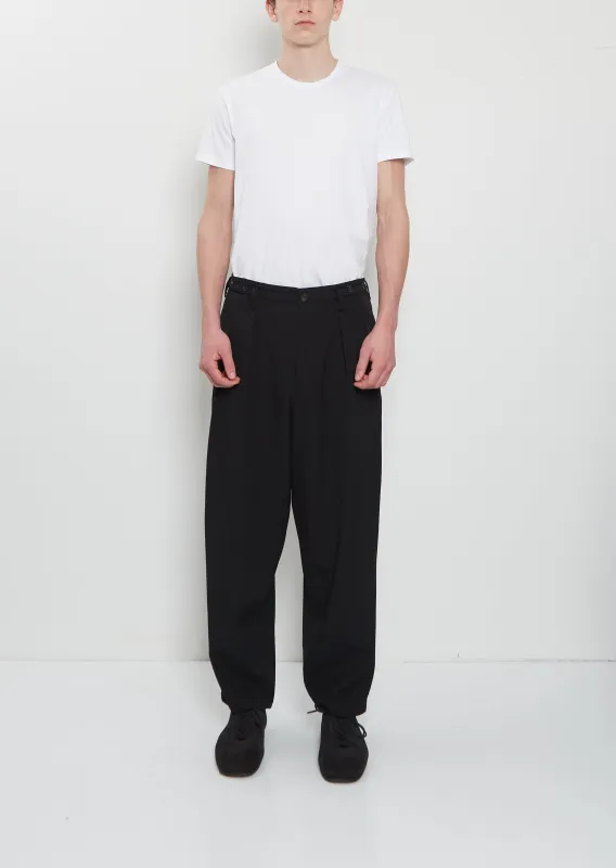 Suspender Buttons Wool Pants made by La Garconne