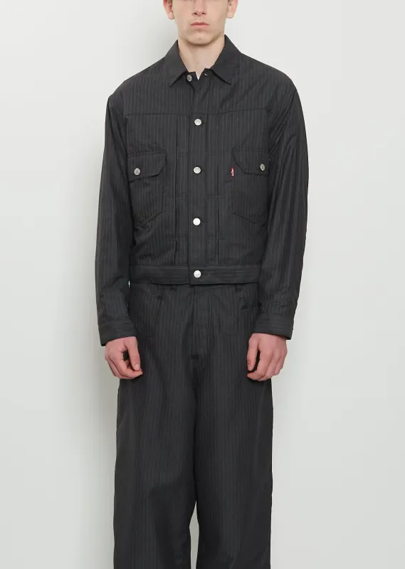 x Levi's Pinstripe Blouson made by Junya Watanabe