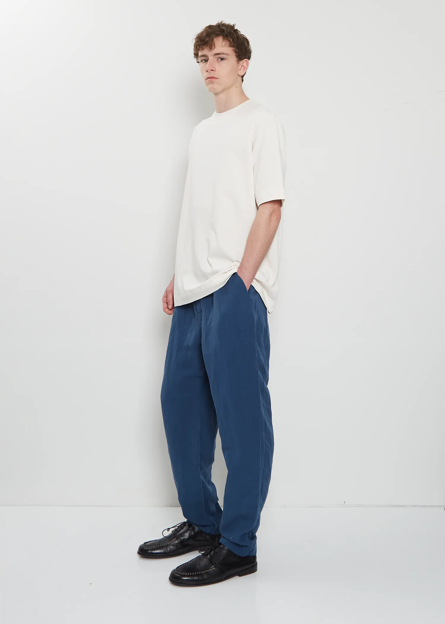 Jog Ah Linen Pant — Blue sold by La Garconne product image thumbnail 4