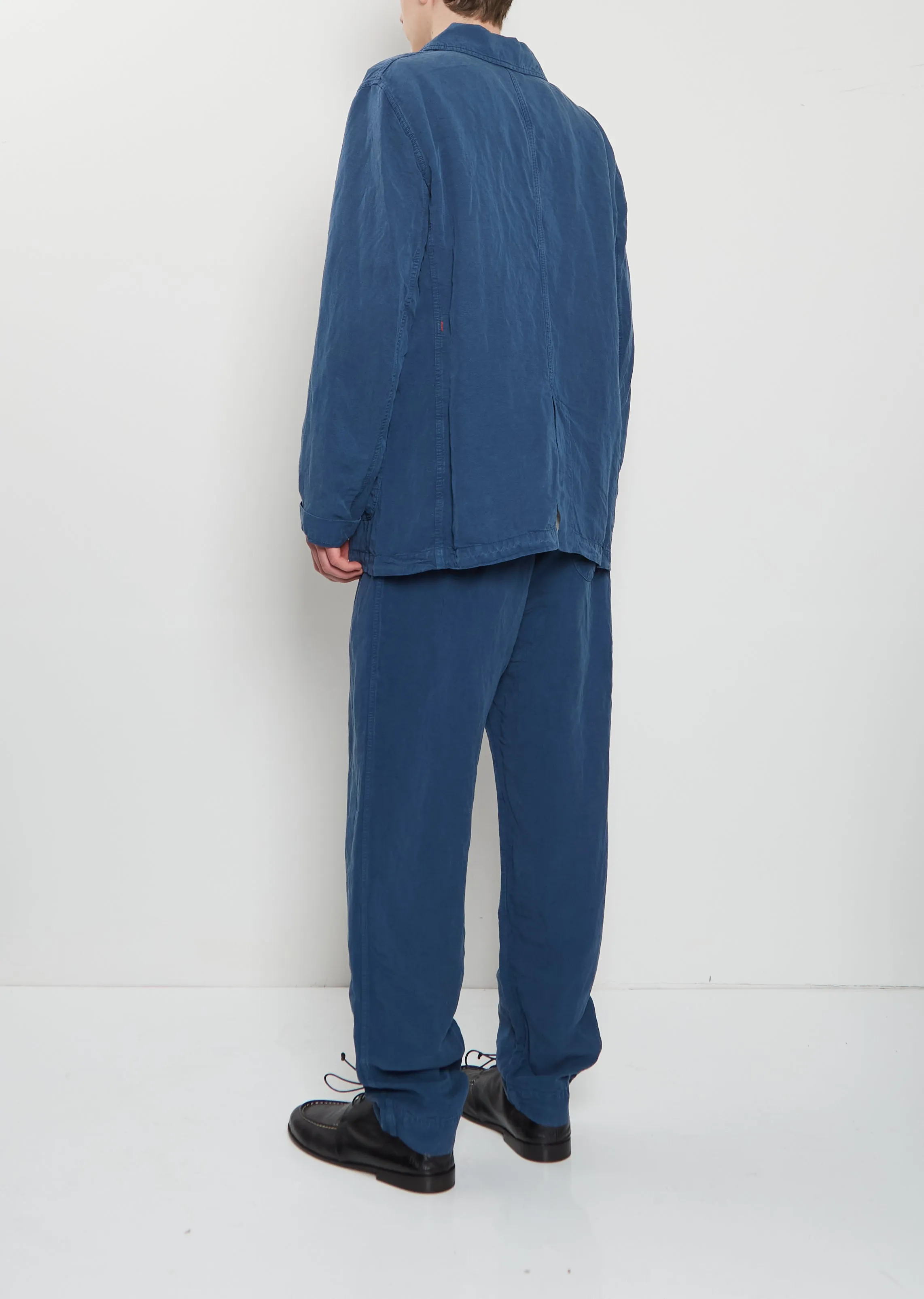 U Courte Linen Jacket — Blue sold by La Garconne product image thumbnail 3