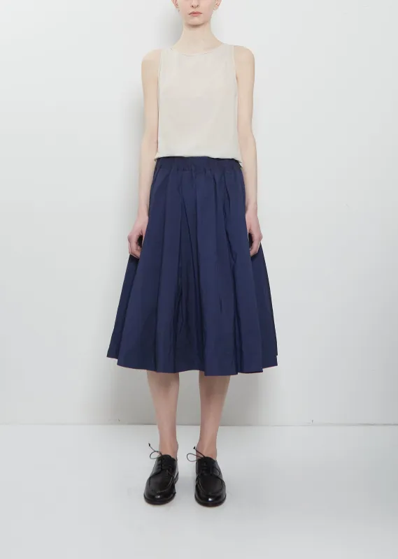 Technical Taffeta Pleated Skirt sold by La Garconne