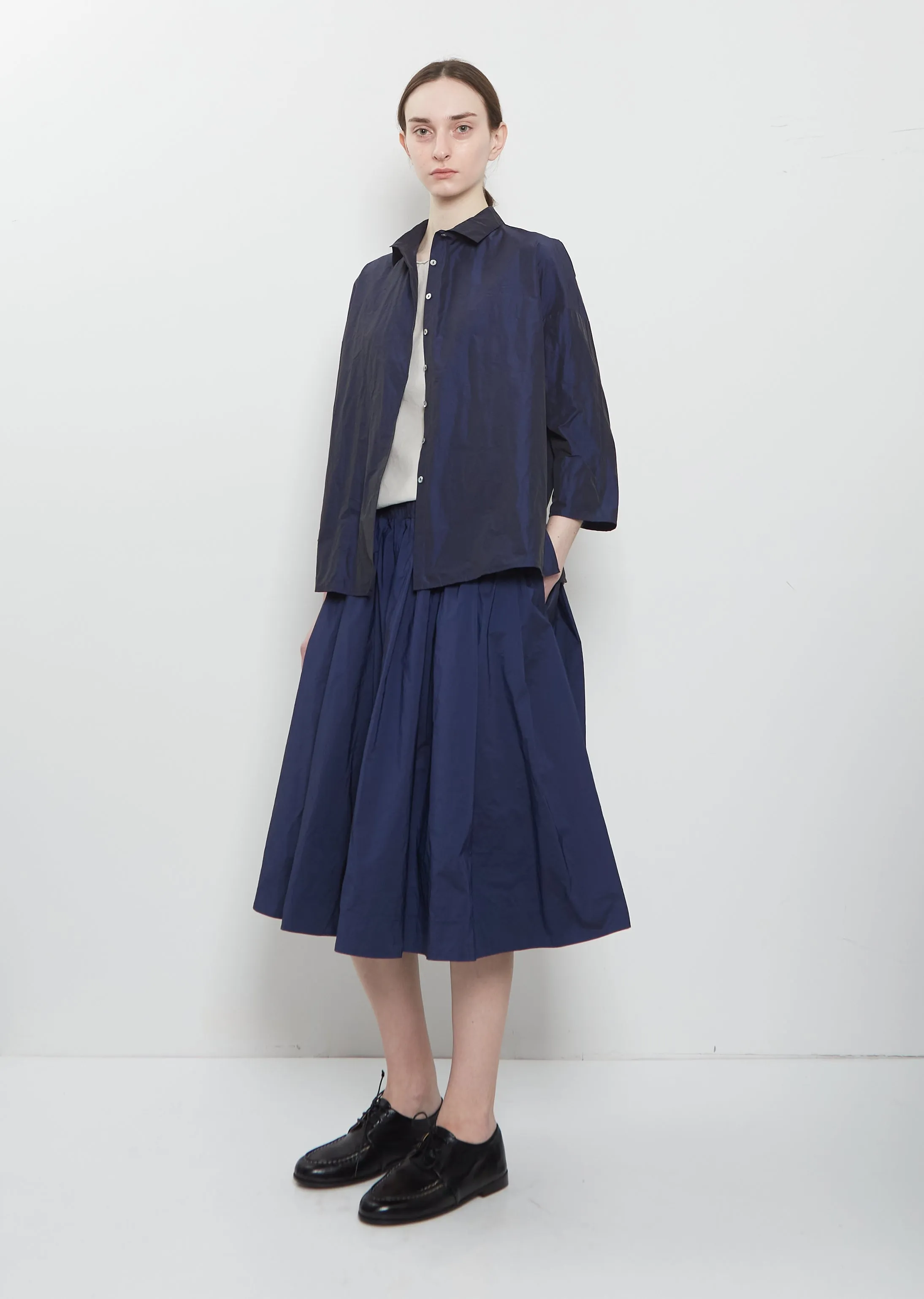 Technical Taffeta Short Collar Shirt sold by La Garconne product image thumbnail 4