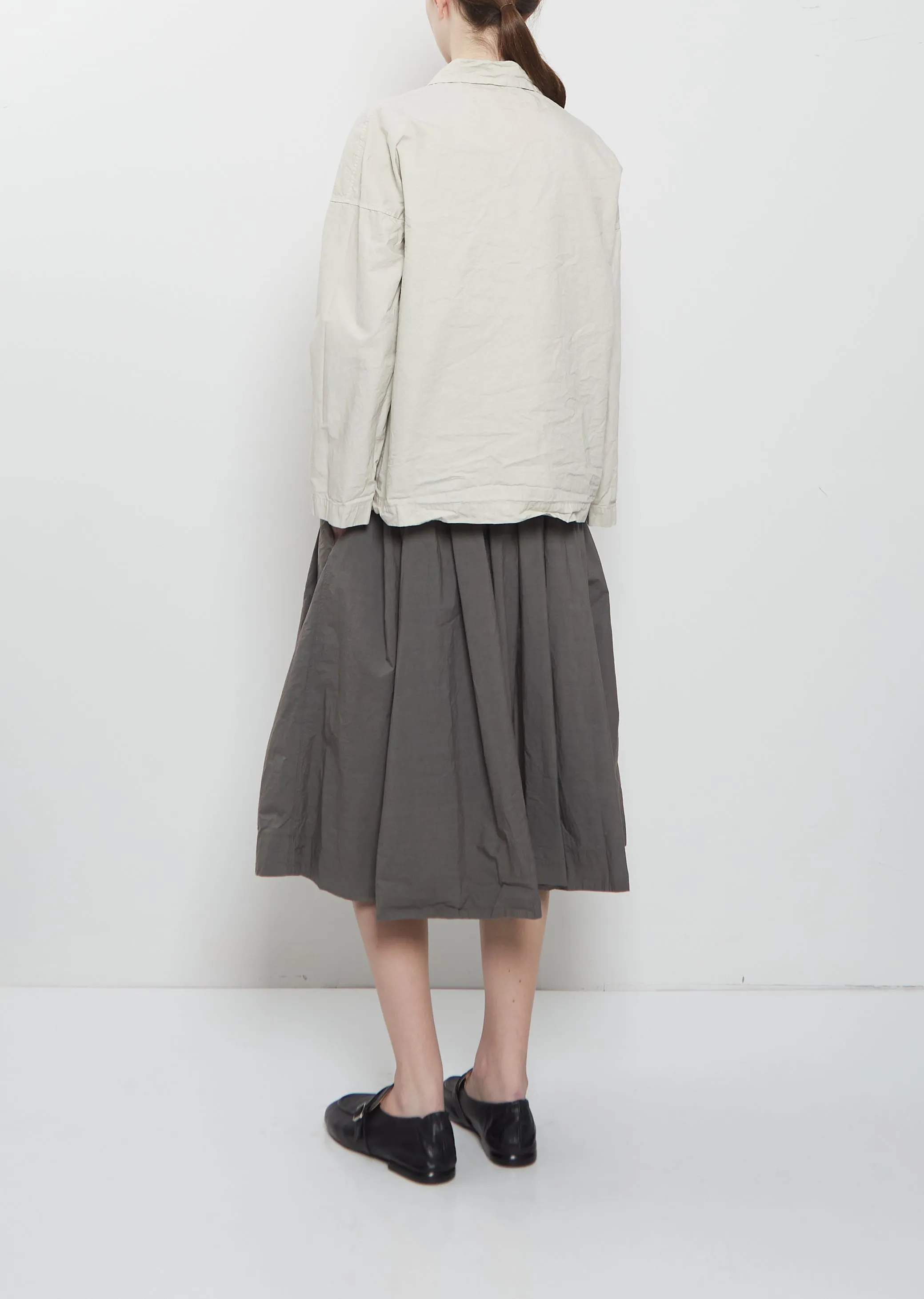 Compact Cotton Overshirt Jacket — Pebble sold by La Garconne product image thumbnail 3