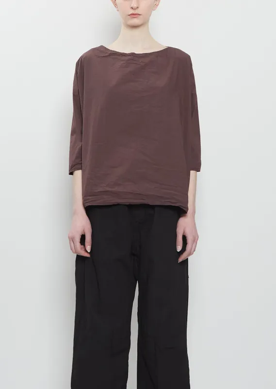 Ultra Light Canvas Short Tunic — Grape sold by La Garconne