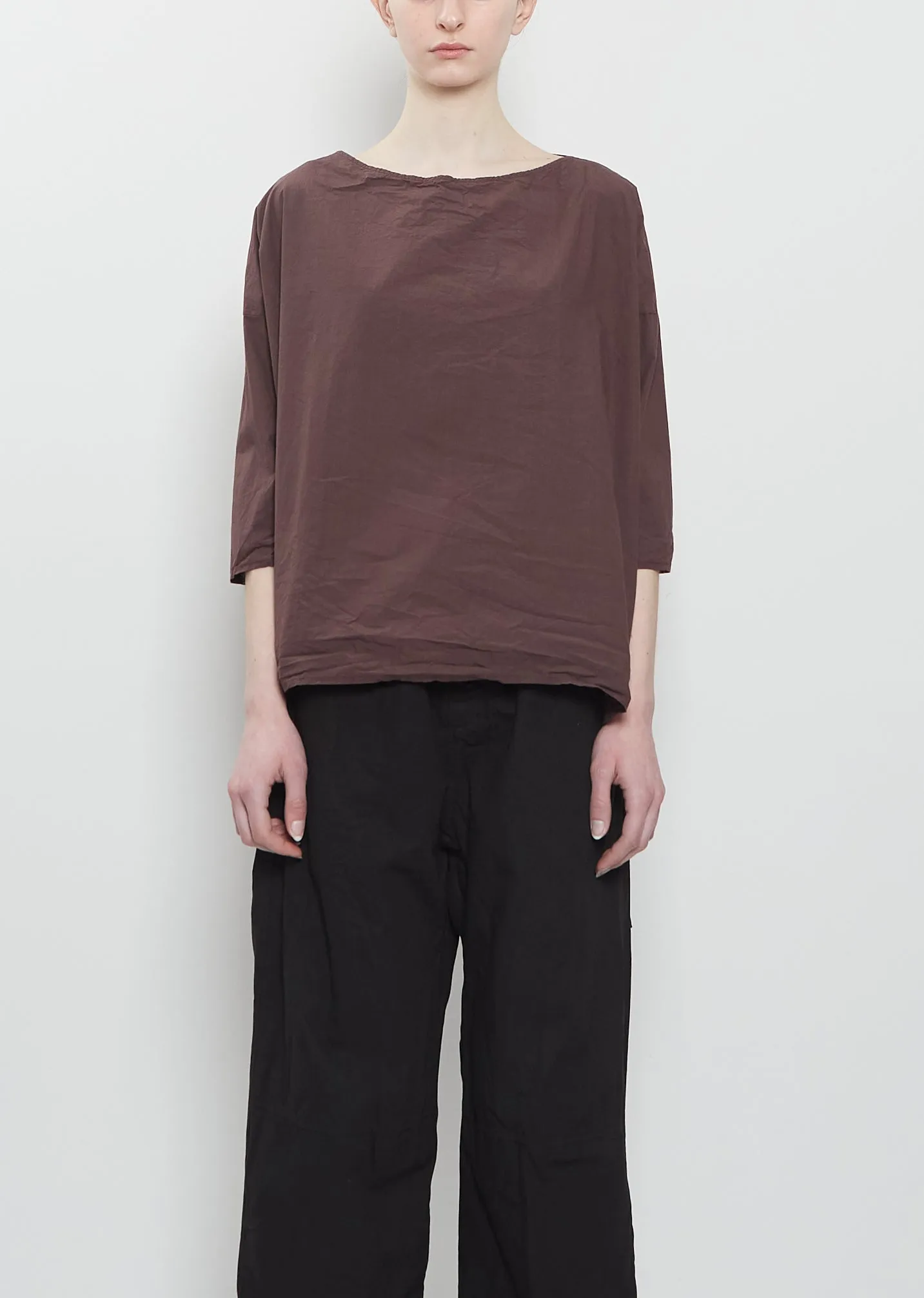 Ultra Light Canvas Short Tunic — Grape sold by La Garconne