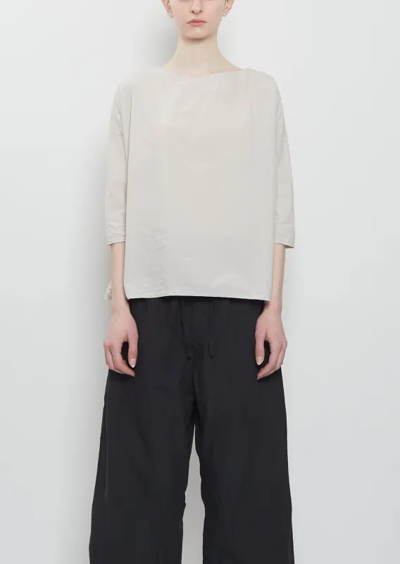 Ultra Light Canvas Short Tunic — Pebble sold by La Garconne