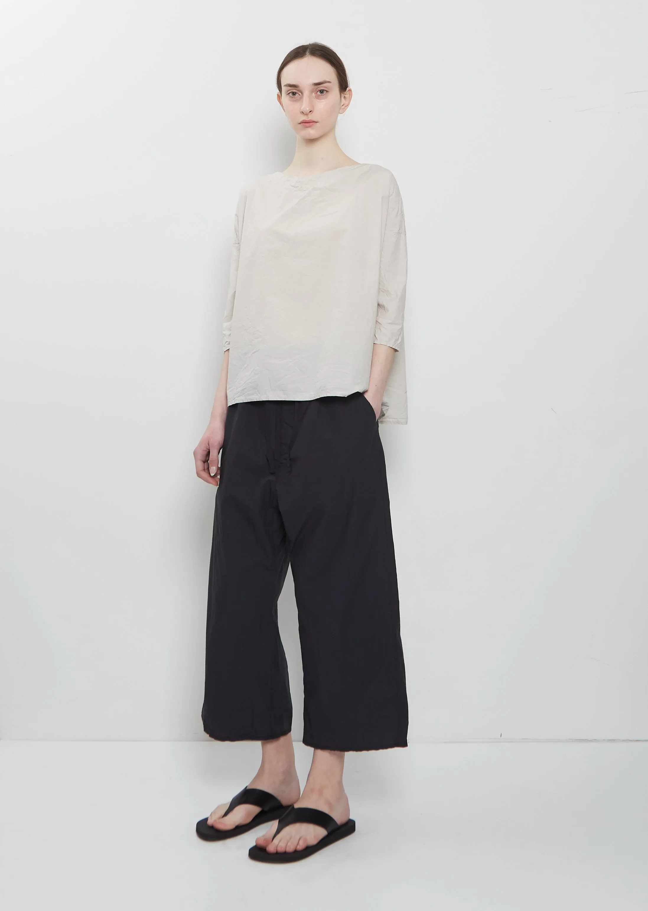 Ultra Light Canvas Short Tunic — Pebble sold by La Garconne product image thumbnail 4