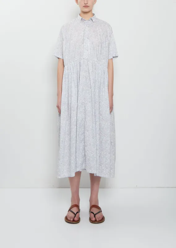 Short Sleeve Classic Gathered Dress made by La Garconne