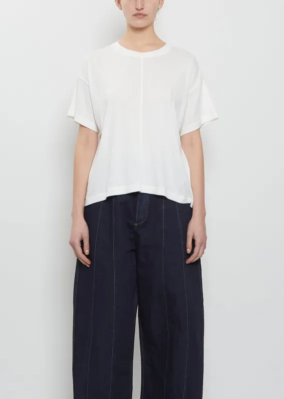 The Fencer Cotton Wool T-Shirt — Chalk made by Toogood