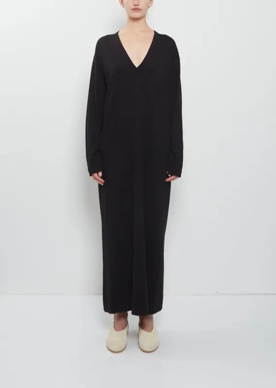 n°480 Invite Cashmere Cotton Dress — Raven made by extreme cashmere