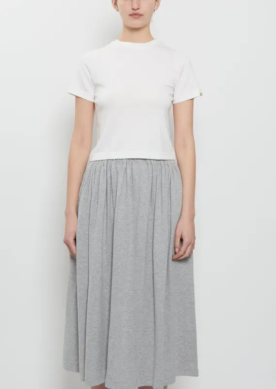 n°267 Tina Cotton Cashmere Top — Snow sold by La Garconne