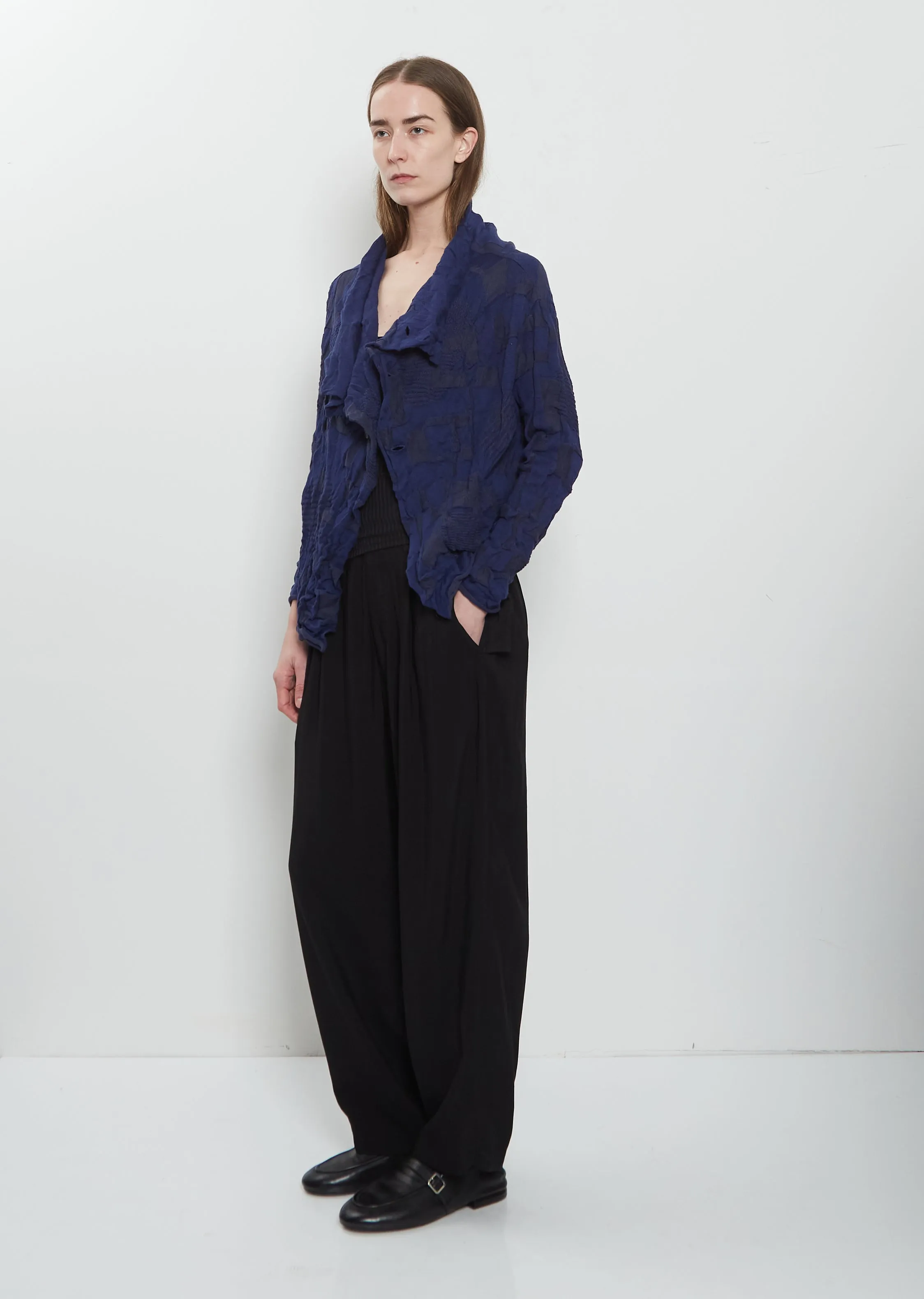 Off Neck Cotton Knit Cardigan sold by La Garconne product image thumbnail 4