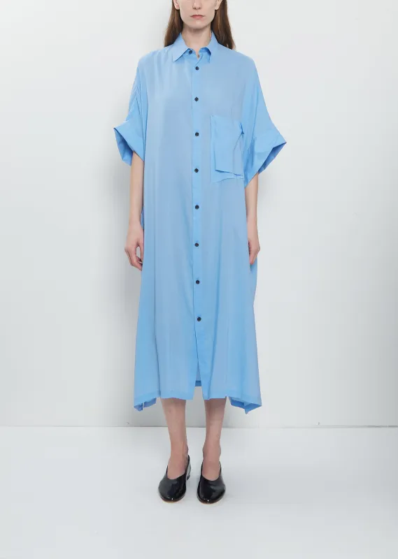 Arranged Pocket Shirt Dress sold by La Garconne