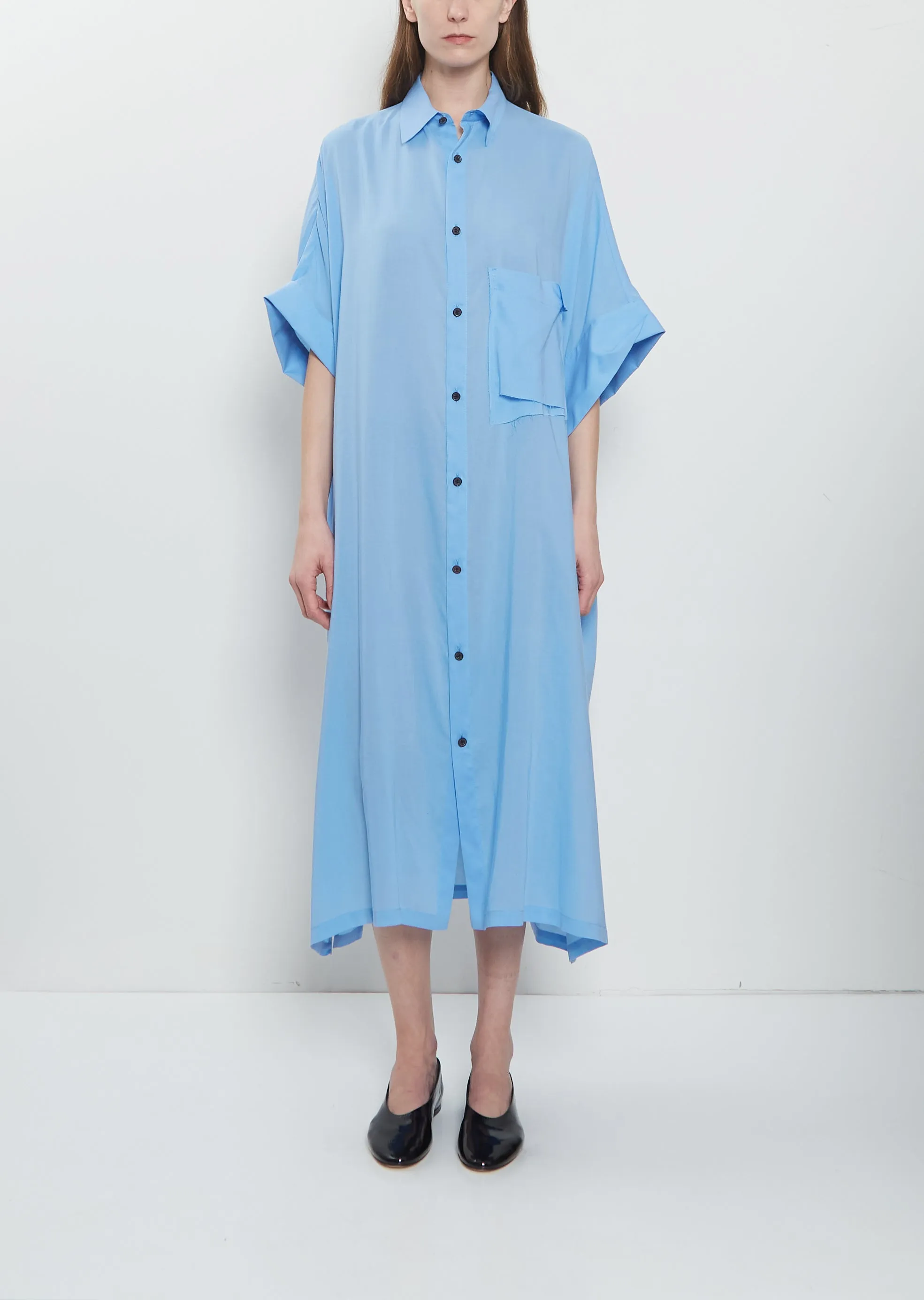 Arranged Pocket Shirt Dress sold by La Garconne