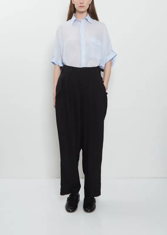 Pleats Wide Twill Pant made by Yohji Yamamoto