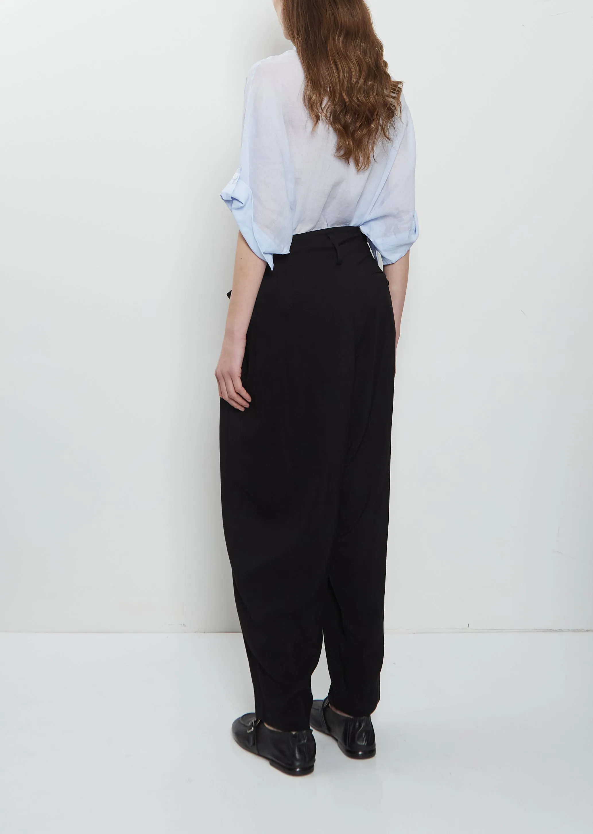 Pleats Wide Twill Pant sold by La Garconne product image thumbnail 3