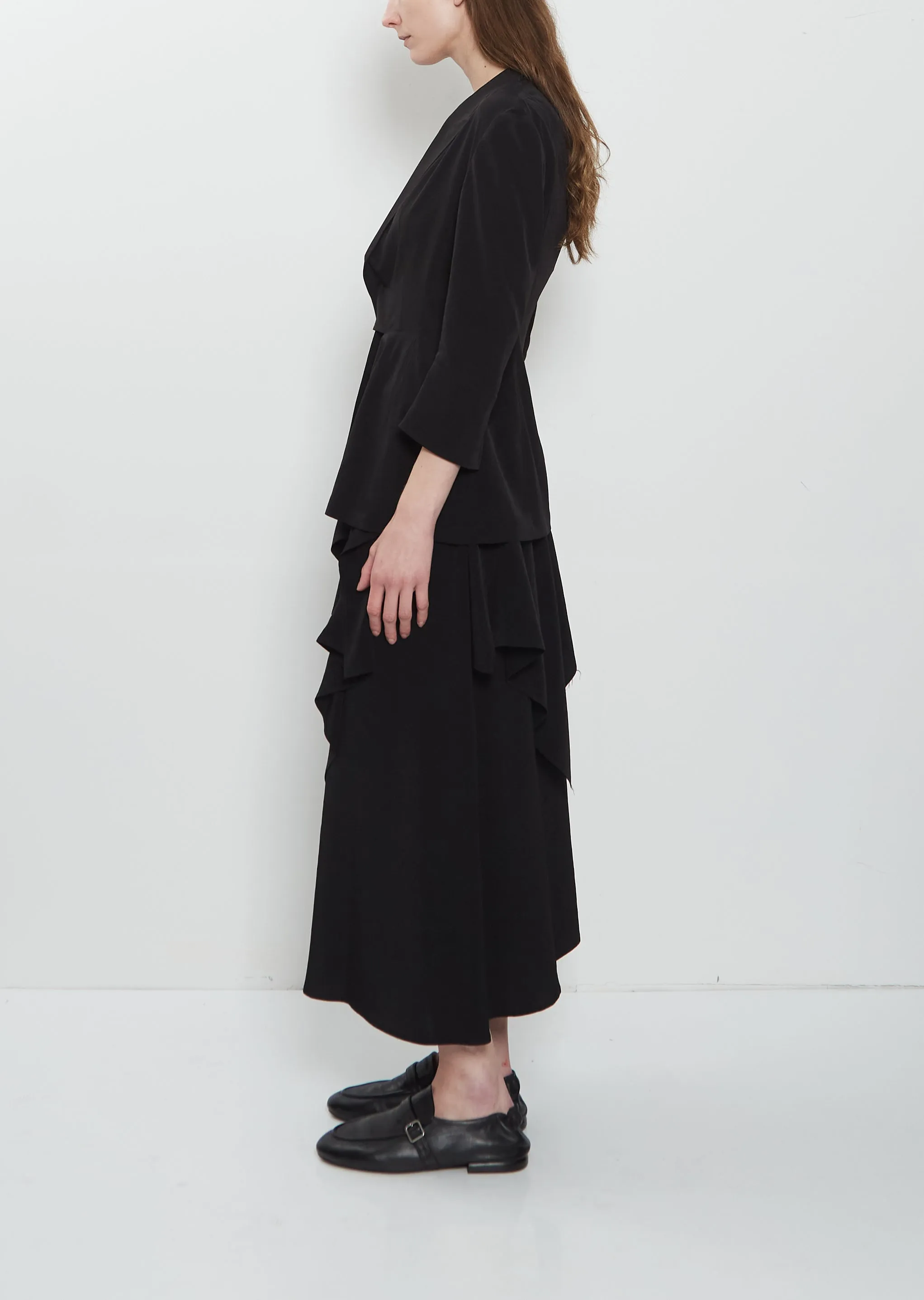 Drape Detail Crepe Jacket sold by La Garconne product image thumbnail 2