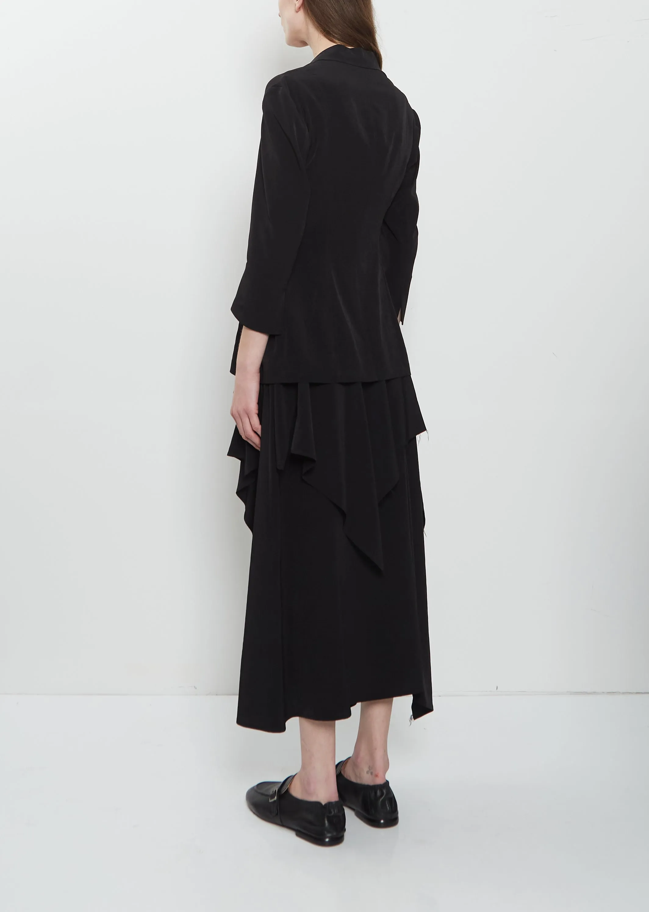 Drape Detail Crepe Jacket sold by La Garconne product image thumbnail 3