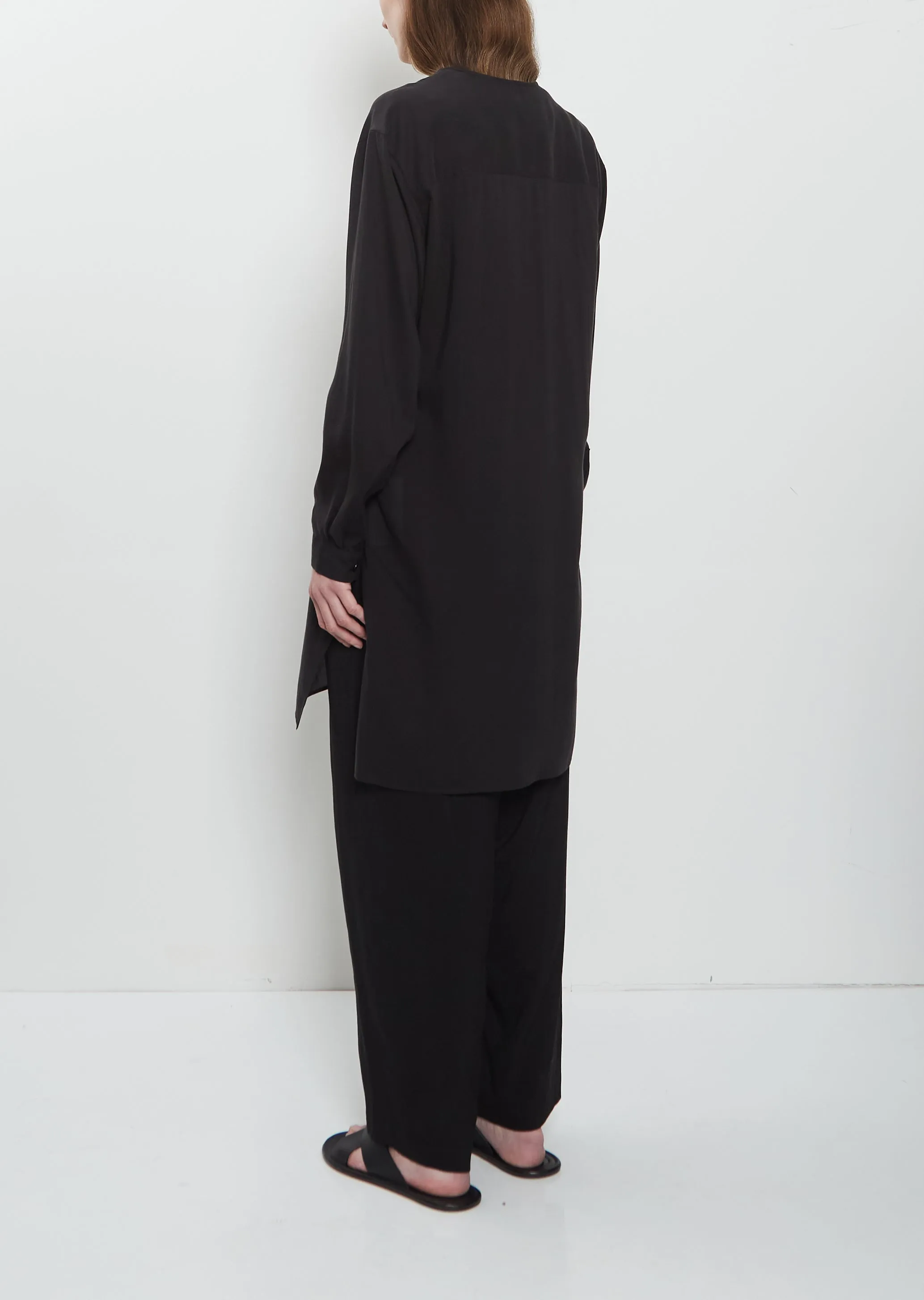 Tie Neck Long Blouse sold by La Garconne product image thumbnail 3