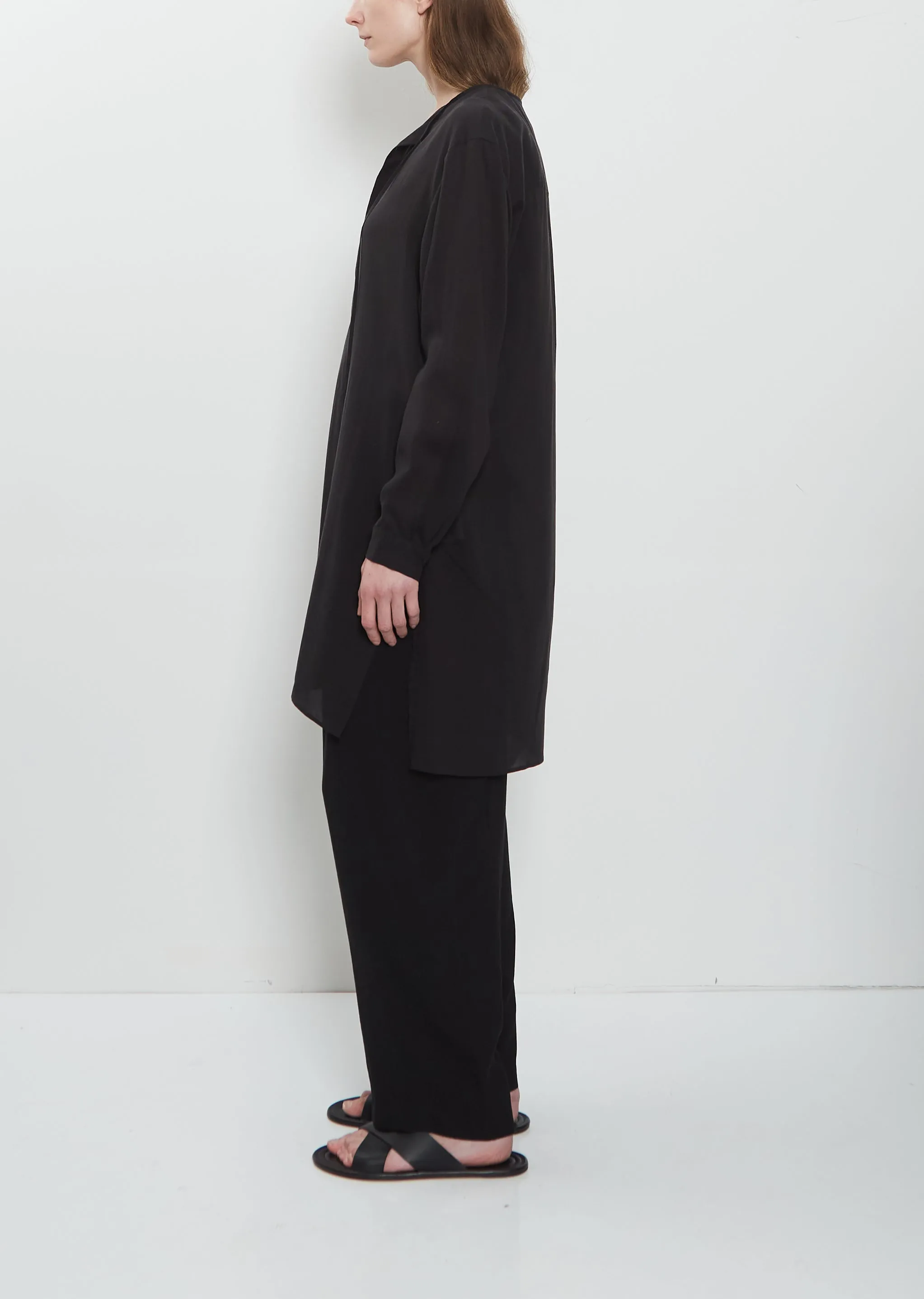 Tie Neck Long Blouse sold by La Garconne product image thumbnail 2