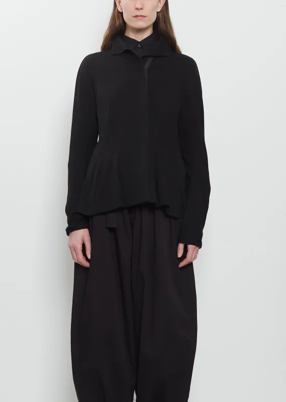 Zip Wool Cardigan sold by La Garconne