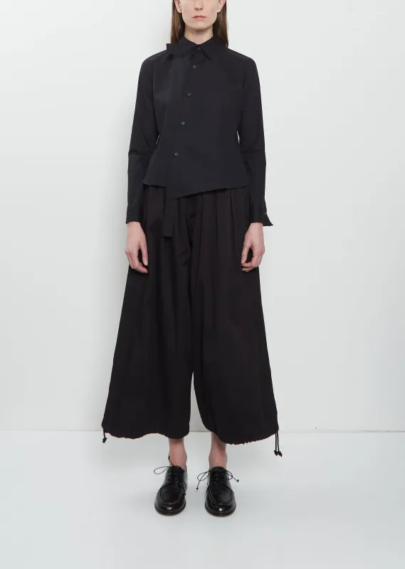 3-Tuck Cotton Wide Pants made by La Garconne